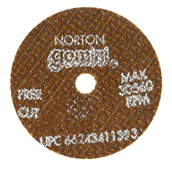 Norton Co SMALL CUT-OFF BLADES, Type 1 - Metal - Gemini Aluminum Oxide, Size: 2 x .035 x 1/4, Max RPM: 30560 662434-11393 - main